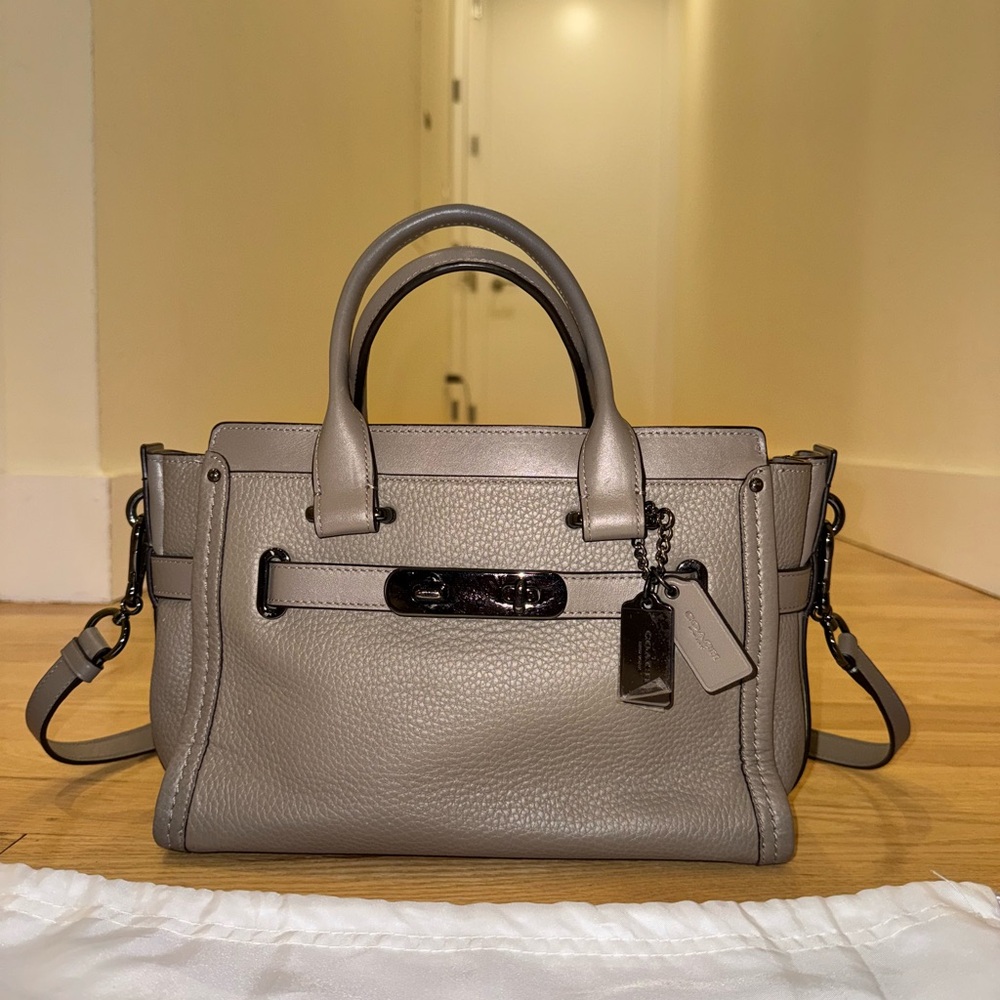 Coach Pebble Leather Satchel